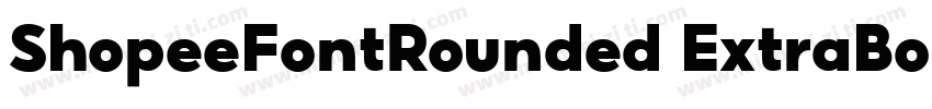 ShopeeFontRounded ExtraBold字体转换